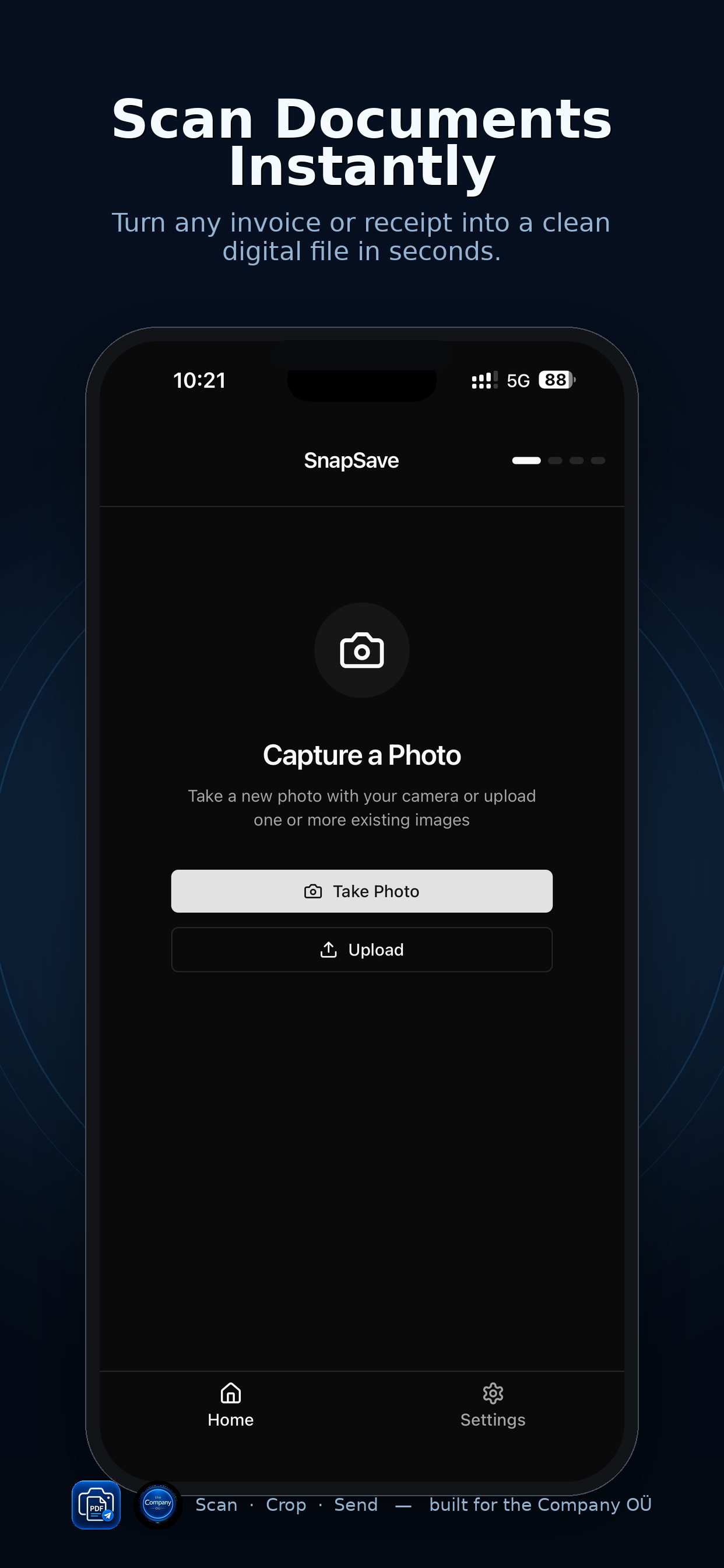 SnapPDF esimene vaade