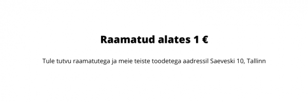 Raamatud alates 1 €